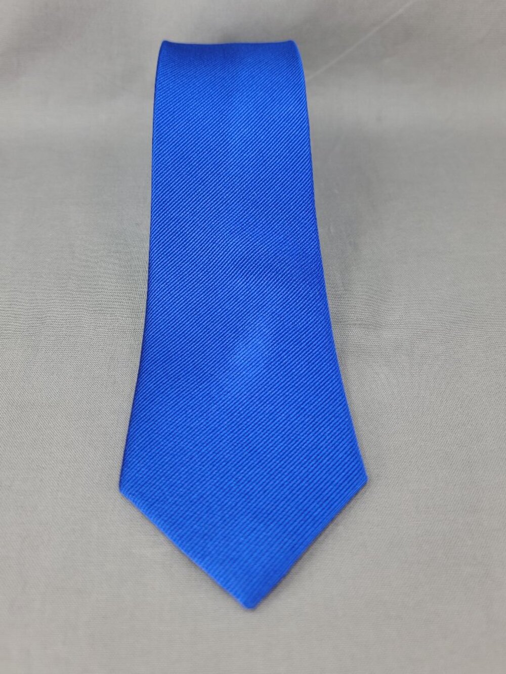 Argoz Silk Necktie Tie Mens Blue Black Light Blue Argyle Pattern Handmade